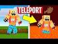 SKOK = TELEPORTACJA W LOSOWE MIEJSCE! (Minecraft)