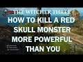 The Witcher 3 , How To Kill A Red Skull Monster More Powerful Than You .