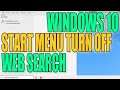Windows 10 Turn Off Web Search In Start Menu