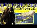 XUR Location, Exotics & Legendary Loots October 29th, 2021- Must-buy Warlock Chest (Destiny 2 S15)