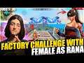 Girl Voice 💋Funny Factory Roof Challenge Gameplay - Garena Free Fire
