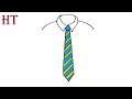 How to draw a Tie easy Step by Step