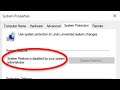 How To Fix  - System Restore Is Disable By Your System Administrator   Windows 10 / 8 / 7
