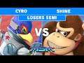 MSM 189 - Cyro (Roy, Lucina, Falco) vs Mazer | Shine (Donkey Kong) Losers Semi - Smash Ultimate