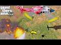 New Firefighting Helicopter Bambi Bucket Dropping Water On Wildfire - GTA 5 Firefighter Mod