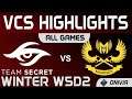 TS vs GAM Highlights ALL GAMES VCS Winter Split 2021 Team Secret vs GAM Esports by Onivia
