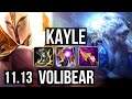 KAYLE vs VOLIBEAR (TOP) | Rank 2 Kayle, 5/1/4 | BR Challenger | v11.13