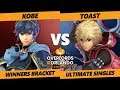 Overlords SSBU - RG | Kobe (Marth) Vs. Toast (Shulk, Joker) Smash Ultimate Tournament W. Bracket