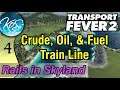 Transport Fever 2 -  OIL, FUEL TRAIN LINE -  Let's Play, Rails in Skyland, Ep 4