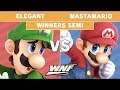 WNF 3.6 Elegant (Luigi) VS MastaMario (Mario) - Winners Semi Finals - Smash Ultimate