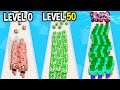 Monster School: Runner Pusher GamePlay Mobile Game Max Level LVL Noob Pro Hacker Minecraft Animation