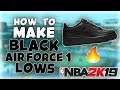 *NEW* HOW TO MAKE BLACK AIR FORCE 1 LOWS ON NBA 2K19! SHOE CREATOR!