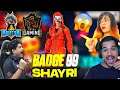 Free Fire Top Youtubers Reaction On Badge 99 Shayari || Badge 99 Shayari || Badge 99 || Gyan Gaming