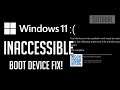 How to Fix Inaccessible Boot Device Error in Windows 11
