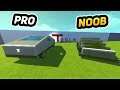 NOOB vs PRO Tesla CyberTruck!! (Scrap Mechanic Gameplay)