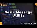 Spigot Coding Tutorial Ep#32 - Basic Message Utility
