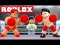 I TRIED TO TEACH MY SON HOW TO FIGHT - ROBLOX BOXING SIMULATOR!