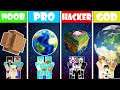 Minecraft - NOOB vs PRO vs HACKER vs GOD PLANET HOUSE CHALLENGE in Minecraft ! AVM SHORTS Animation