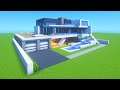 Minecraft Tutorial: How To Make A Modern Mansion "2021 Tutorial"