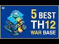 TOP 5 TH12 WAR BASE WITH LINK 2021! Best Anti 2 Star Town Hall 12 War Base Link CWL | Clash of Clans