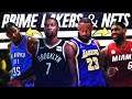 What if Everyone on The Lakers and Nets were in their prime? NBA 2K21