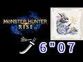 Monster Hunter Rise 魔物獵人崛起 百龍淵源 百龍之源雷神龍(霞龍太刀)6分07秒