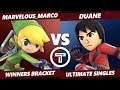 Thunder Smash 3 SSBU - WS Marvelous_Marco (T.Link) VS  Duane (Brawler) Smash Ultimate Winners