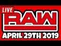 WWE RAW  Live Stream April 29th 2019 - Full Show Live Reaction