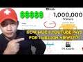 HOW MUCH YOUTUBE PAYS FOR 1 MILLION VIEWS | HOW TO GET 1 MILLION VIEWS?