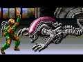 Alien vs Predator (SNES) All Bosses (No Damage)