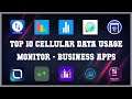 Top 10 Cellular Data Usage Monitor Android Apps