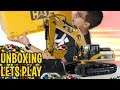 UNBOXING & LETS PLAY - Diecast Masters RC Excavator Caterpillar 330D L CAT 1:20 Scale