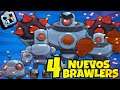 4 NUEVOS BRAWLERS EN BRAWL STARS *robots* | WenYex