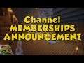 Channel Membership Announcement