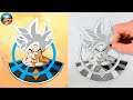 COMO DIBUJAR A GOKU ULTRA INSTINTO DRAGON BALL SUPER dibujos - HOW TO DRAW GOKU ULTRA INSTINCT