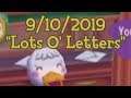 Mr. Rover's Neighborhood 9/10/2019 - "Lots O' Letters"