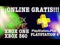 ¡¡¡ONLINE SIN XBOX LIVE GOLD Y SIN PS PLUS!!! XBOX ONE - PS4 - XBOX 360 -  XBOX LIVE - PS NETWORK