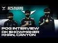 ShowMaker, Khan, Canyon 인터뷰 | 담원기아 vs. 농심 | 08.21 | 2021 LCK 서머 플레이오프 라운드2