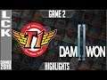 SKT vs DWG Highlights Game 2 | LCK Summer 2019 Week 10 Day 1 | SK Telecom T1 vs Damwon Gaming