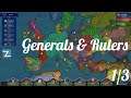 1/3 - GENERALS & RULERS: Dominando a europa! gameplay português pt-br