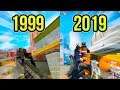 Evolution of the P90 in Counter Strike on Nuke Map 1999 - 2019