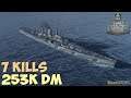 World of WarShips | Des Moines | 7 KILLS | 253K Damage - Replay Gameplay 4K 60 fps