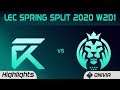 XL vs MAD Highlights LEC Spring 2020 W2D1 Excel Esports vs Mad lions LEC Highlights 2020 by Onivia