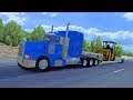 American Truck Simulator | Custom Peterbilt 377 Hauling Cat Road Roller