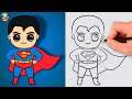 COMO DIBUJAR A SUPERMAN KAWAII - HOW TO DRAW SUPERMAN
