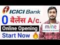ICICI Bank Zero Balance Account Opening Online Start | ICICI Bank Mine Account not Opening problem