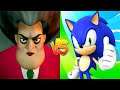Scary Teacher 3D VS Sonic Dash - Android & iOS Games