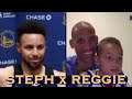 📺 Stephen Curry x Reggie Miller and son Ryker (in Steph jersey) postgame Utah: “thank you”; “dope!”