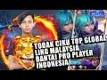 TODAK CIKU TOP GLOBAL LING MALAYSIA BANTAI PRO PLAYER INDONESIA !! MOBILE LEGENDS