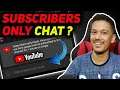 How to Enable "SUBSCRIBER ONLY CHAT" on YouTube Live Stream